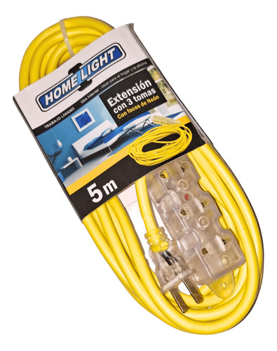 Extension De 5mts X 3 Tomas Home Light - Amarillo
