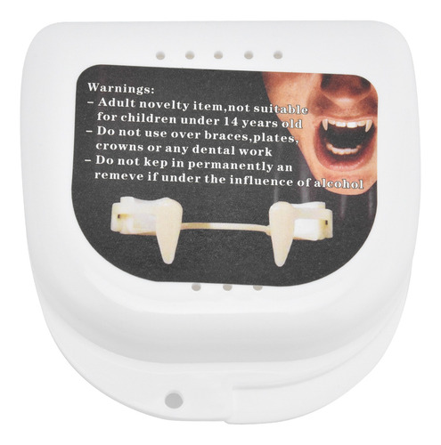 Colmillos De Vampiro De Silicona Suave Retráctiles Dientes