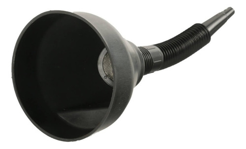 Embudo Negro Corrugado Para Bidón De Combustible Flexible