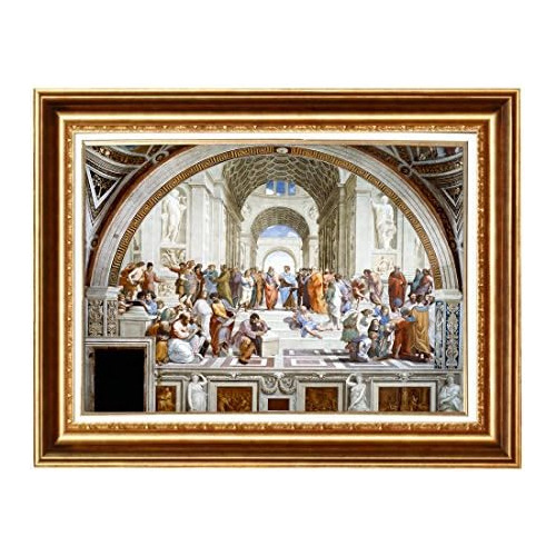 La Escuela De Atenas De Rafael, Reproducción De Pintur...