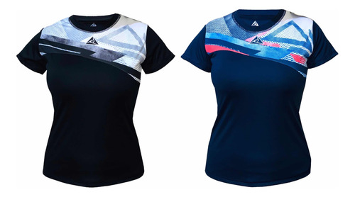 Pack X2 Camisetas Deportivas Mujer Ripple Original