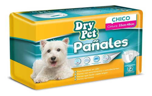 Pañales Para Perro Chico Dry Pet