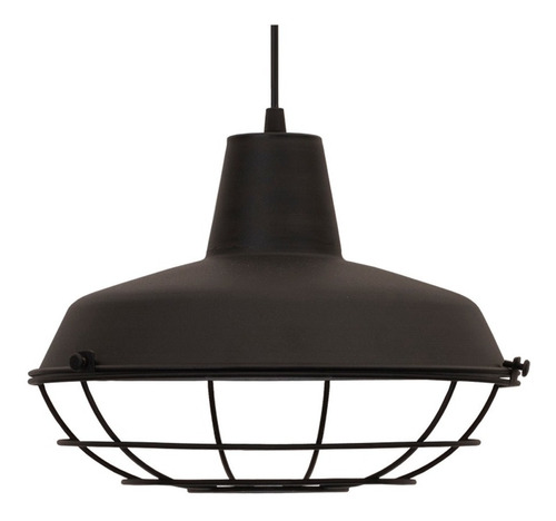 Imagen 2 de 10 de Lampara Colgante Campana Galponera Reja Estilo Industrial