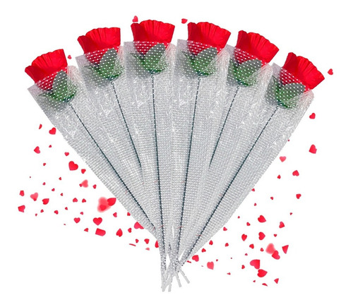 10 Rosas San Valentín Amor, Amistad Decoración 