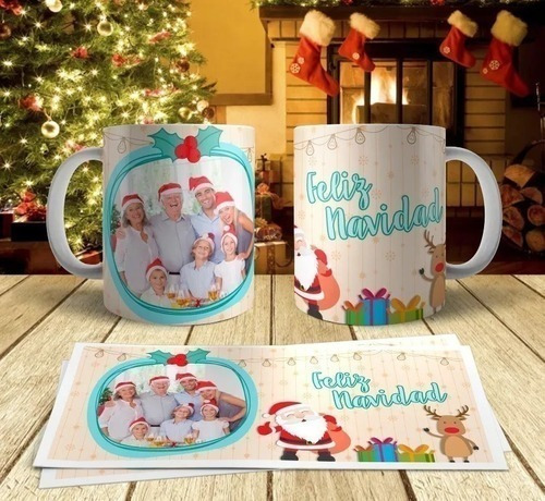 Imagen 8 de 9 de Kit Pack 80 Plantillas Sublimación Tazas - S Navidad