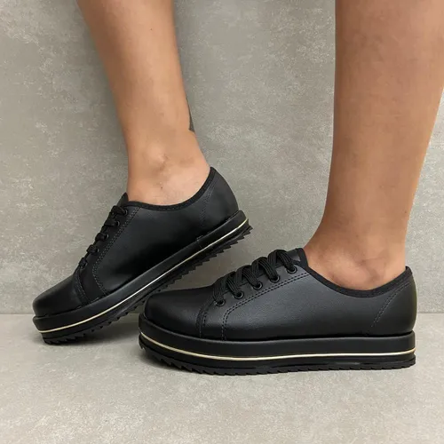 T nis Beira Rio Flatform Preto Frete gr tis