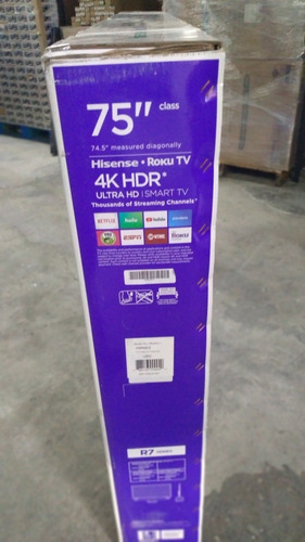 Imagen 2 de 5 de Pantalla De 75 Pulgadas,hisense Modelo R7 Año 2020