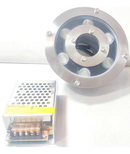 Empotrable Led 6w=60w Sumergible Fuentes Alberca Luz Calida