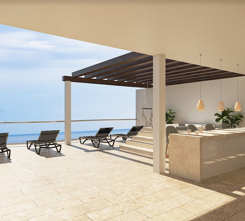Departamentoen La Playa En Venta En Primera Fila En Chixchulub