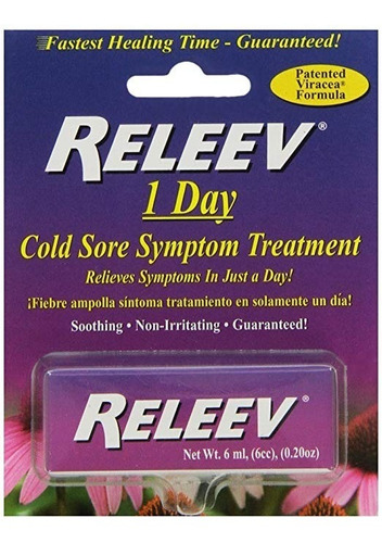 Releev 1 Día Frío 6ml Tratamiento De Herpes