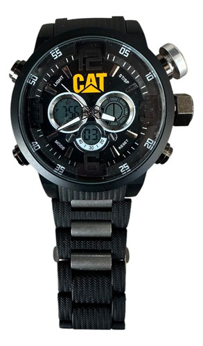 Reloj P Caballero Y Gorra Cat Análogo/digital Estuche Gratis