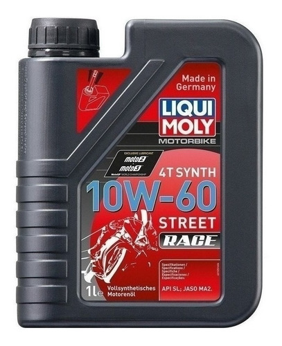 Liqui Moly Aceite Moto 100% Sintetico 10w60 Street Race