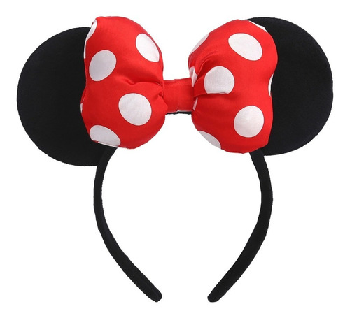 Orejas Minnie Clasicas Polka Dot Color Rojo