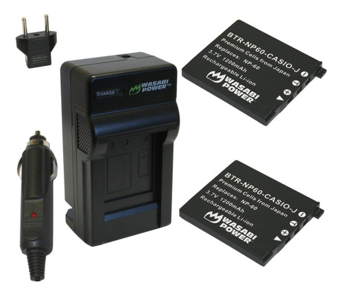 Power Bateria Kit Cargador Para Casio Np-60 Exilim Ex-fs10