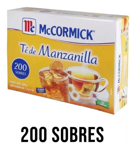 Mccormick Té De Manzanilla, 200 Sobres 240gr Msi
