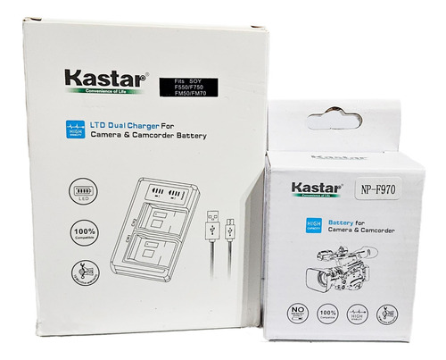 Pack Bateria Kastar Np- F970 1 Bateria Y 1 Cargador Doble