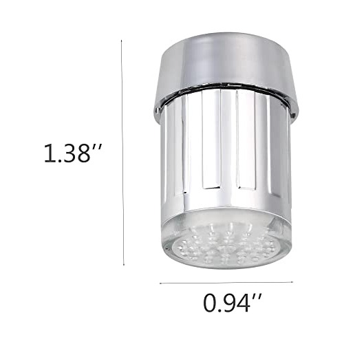 Juego De 3 Luces Led De Grifo De Agua Sensibles Tempera...