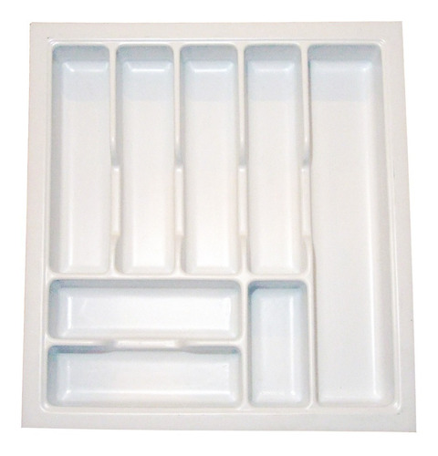 Cubiertero Organizador Cajón Plástico 44x48 Blanco 