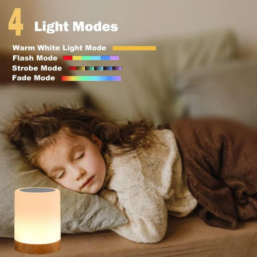 Royfacc Lámpara De Noche Con Sensor Táctil, Lámpara De Mesit