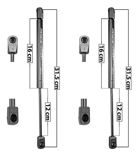 Par Amortiguadores Cajuela Spart Dodge Stratus 1995 1996