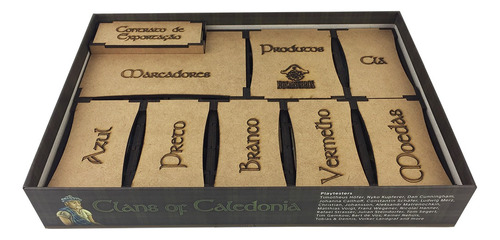 Organizador (insert) Para Clans Of Caledonia