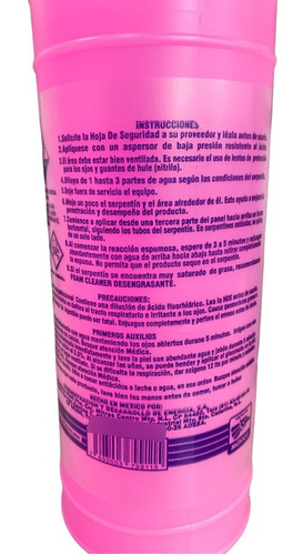 Foam Cleaner Rosado Agente Limpiador Para Serpentines 1 Lt