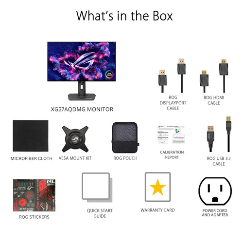 Monitor De Juegos Oled Asus Rog Strix 27 1440p (xg27aqdmg)..