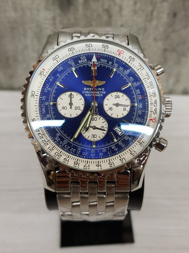 Reloj Breitling Navitimer Acero Azul 44mm (fotos Reales)