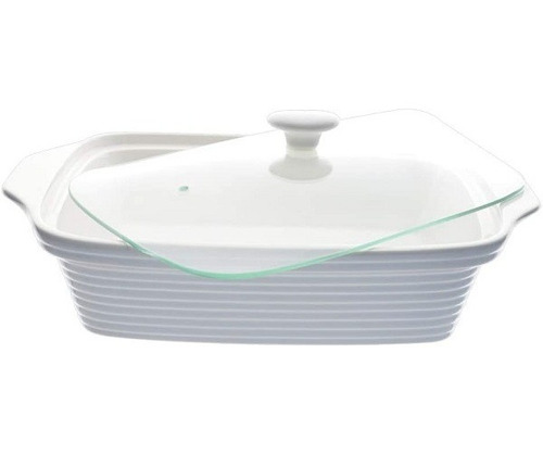 Rechaud Retangular Em Porcelana Com Queimador 2,2l Dynasty
