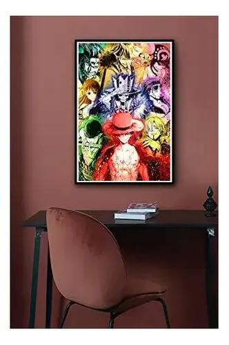 Monkey D. Luffy Pôster Da Equipe De Chapéu De Palha Japão A