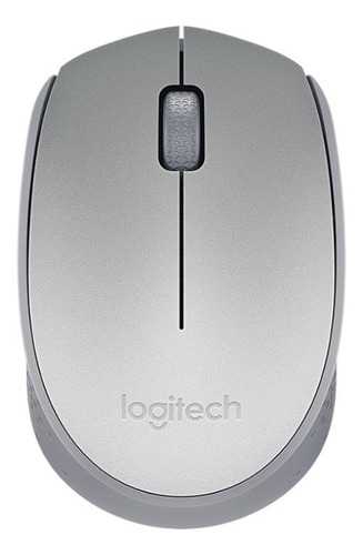 Imagen 1 de 4 de Mouse inalámbrico Logitech  M170 plateado