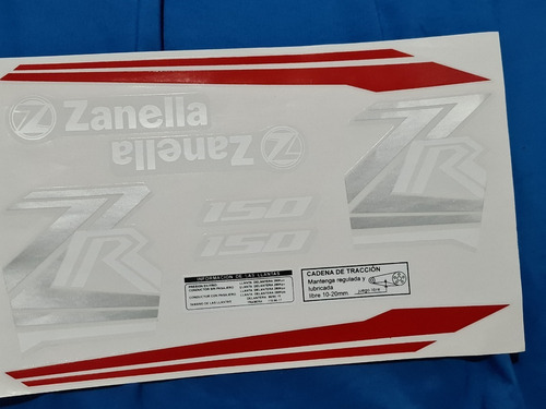 Calcos Zanella Zr 150 Moto Bordo Excelente Calidad Completo