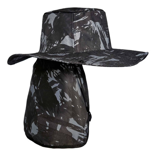 Chapéu Australiano Pescador Pesca Camping Trilha Camuflado