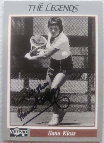 Ilana Kloss Signed Tennis Card
