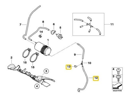 Mangueira Combustível Bmw F800 F700 S1000 Rr Xr 16137728038