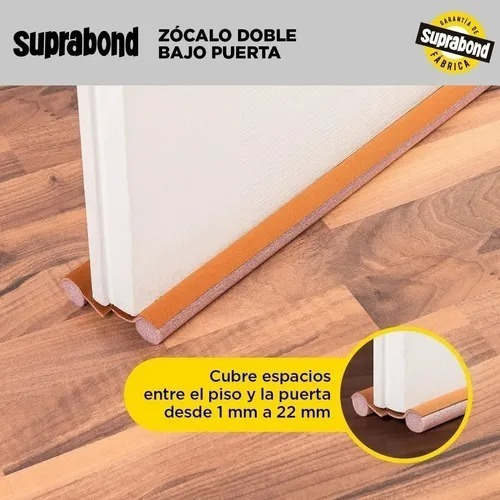 Zócalo Suprabond Doble Bajo Puerta 120cm Marron