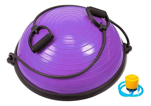 Bosu Semi Esfera 45 Cm Inflador Bandas Antideslizante Gym Fi