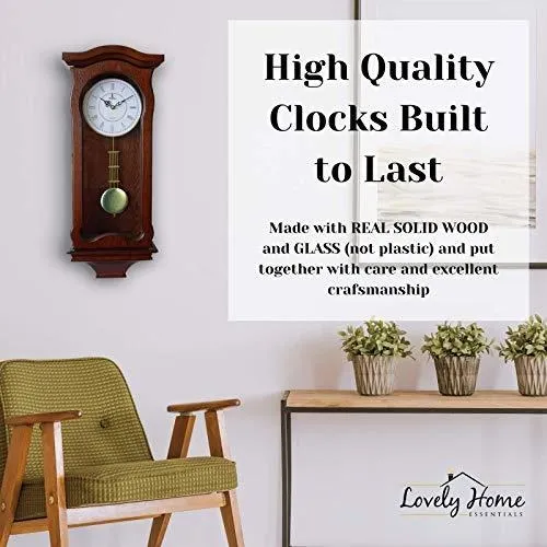 Reloj de pared con pendulo a pilas outlet