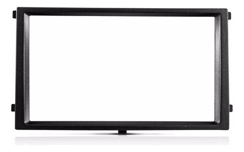 Moldura Painel Dvd 2 Din Ssangyong Rexton 2011 A 2013 Preto