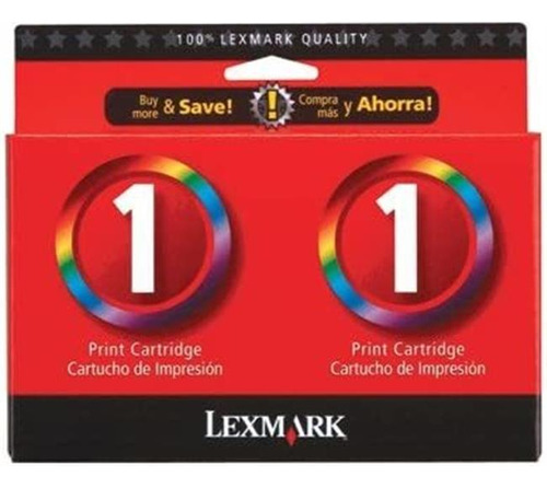 Lexmark 1 (18 c) Negro/color Inkjet Cartridge, Individual.