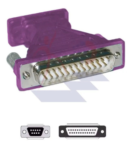 Cable Adaptador Usb A Serial Db9 Male + Adaptador Db9 A Db25