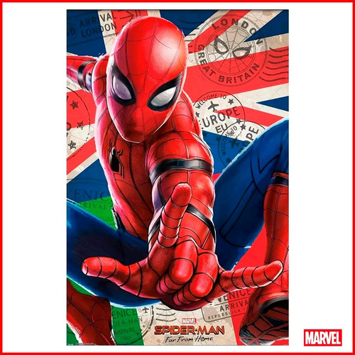 Poster Spiderman Cinematic Universe Far Home Marvel Original