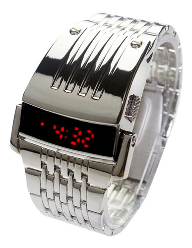 Reloj De Pulsera Digital Led Binario Para Hombre, Moda Del D