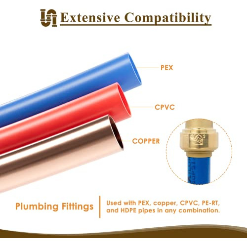 Conector En Forma De T 1/2puLG Push Pex/cobre/cpvc/latón (pa