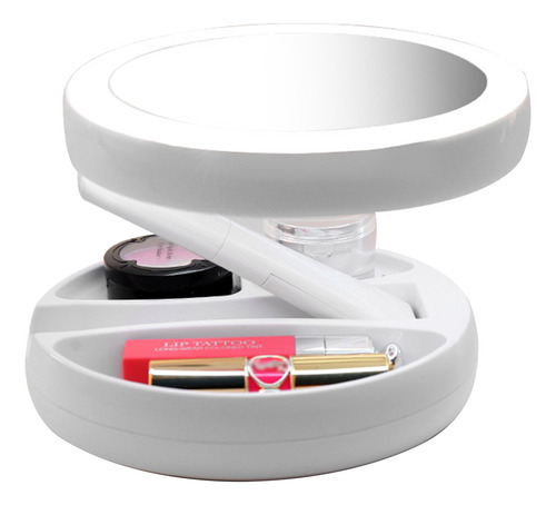 Espejo Cosmético Plegable De Doble Cara Con Amplificación 10