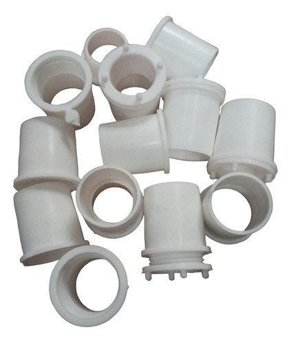 Conector 1 Pulgada Para Caño Blanco Brillante X 100u