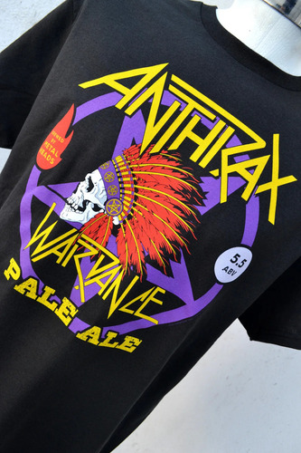 Anthrax Playera War Dance Pale Ale Tour 2017 Oficial Srsx