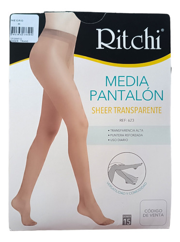 Medias Panty Ritchi Sheer Transparente. Ref. 623