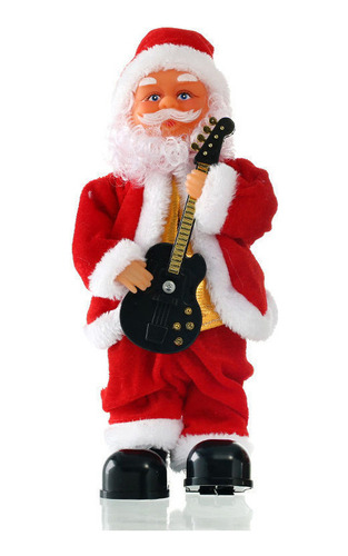 Santa Claus Cantando Decoración Musical De Juguete Navid [u]