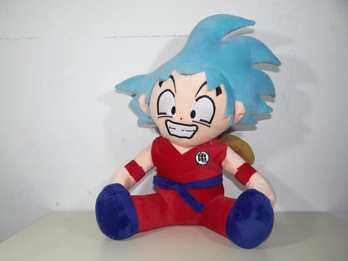 Imagen 1 de 7 de Peluche Goku Ssj Azul Super Saiyan Dios Dragon Ball Z Anime